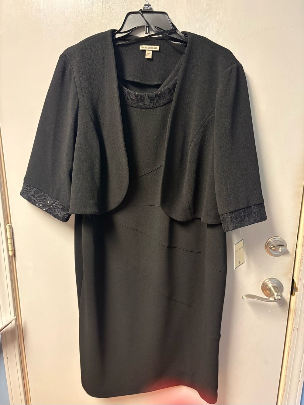 Maya Brooke size 22W black formal dress. NWT